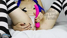 Institute Student Masturbates With Vibrator Orgasm