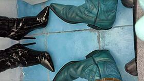 hey check out this pee in ankle boots fetish