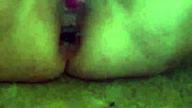 Anal plug insertion and masturbating with a g-spot vibrator