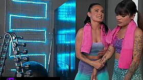 Fitness rooms lexi dona lesbian pussy eating orgasm with latina gym babe