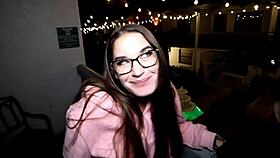 nerdy blonde milf with glasses enjoys her bbc toy for an hour with misty rein