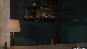 Lawyer ties slim brunette for whipping