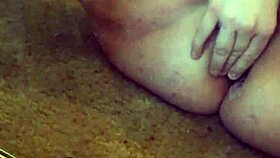 Anal plug insertion and masturbating with a g-spot vibrator