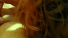 sexy redhead sucking cock