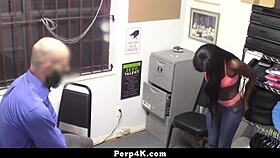 Tori Montana steals items from the storefront while observed