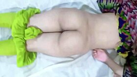 Amateur big ass wife receives hard fucking and fingering during body massage in outdoor garden