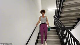 horny milf with big tits rides stranger's cock after pickup