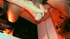 male masturbation after gym with big latino cock leaking