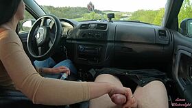 she said, 'give me a handjob right here on the public road'