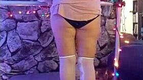 hotwife steffi april does a dirty pussy dance in lingerie