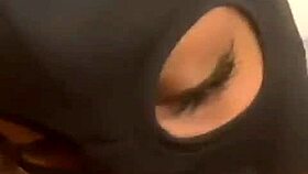 delicioxass masked blowjob ebony delight