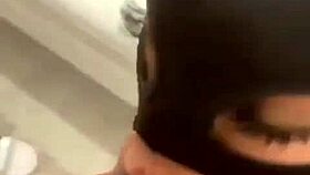 delicioxass masked blowjob ebony delight