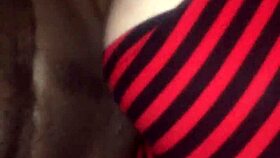 The bbw rides reverse cowgirl on a big black cock