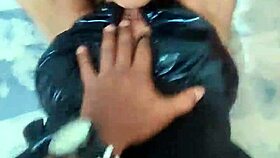 Petite modelo venezolana gets approached by her best friend after a costume party