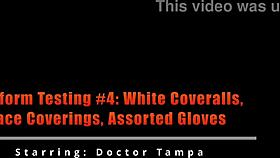 Uniform Test Thrills White Coveralls Gloves Face Masks!