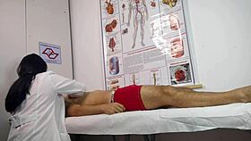 Pretty Nurse Sucks and Fucks Patient's Big Cock