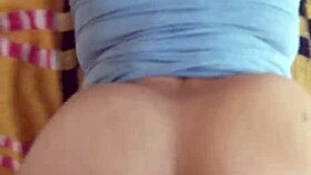 Girlfriend's Juicy Ass Vibrates Wild in Intense Natural Tits Ride