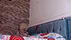 big titted cutie squirts hard while toying her wet pussy 💦🍑