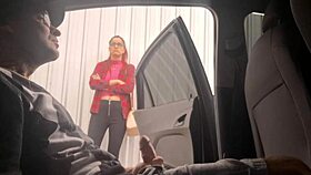 Punheta Arriscada Na Rua Para Estudante Que Estava No Ponto De Ônibus!