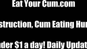 shoot a hot load of cum down your own throat cei pov femdom