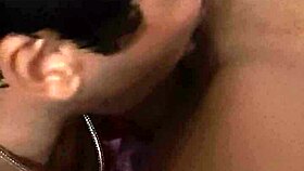 brunette spreads wide for deep hungry pussy sucking action