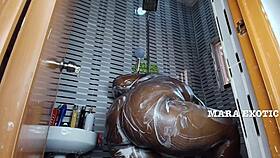 Shower time with fat onion booty milf, full video on red - mara exotic 😍