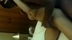 watch the uncensored naughty slut orgasming intensely on my unprotected big cock