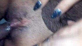 Stunning Latina in Brown Dress Flashes Her Bare Pussy Tease