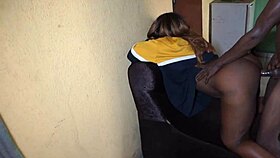 Zin’s shaved pussy wrecked hard by stranger’s monster cock doggystyle!