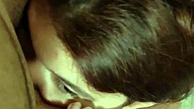 she resists wildly during intense deepthroat action