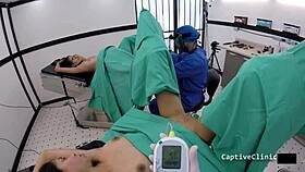 strangers angel santana and aria nicole nurses moan in pov hospital backstage