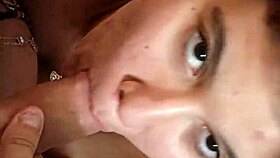 she resists wildly during intense deepthroat action