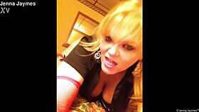 big tits milf jenna jaymes plays suggestively to the camera solo