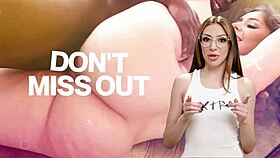 Busty babe slurps big cock to calm her roommate down