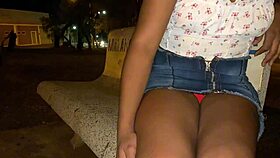 Saindo Com Estranho Dei A Buceta For Brazilian Latina Outdoor Sex