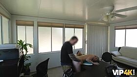 Horny Agent Demands Pretty Client's Dirty Public Fuck