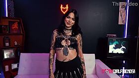 tattooed charmer aurora anarchy enjoys bdsm pleasure 😈