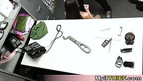 Tall Legged Milf's Shoplift Panic Ignites Wild Pussy Ravaging Fury