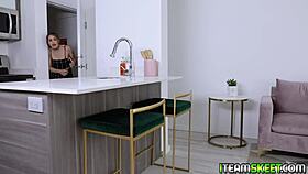 Horny Naughty Teen Bounces Twat On Top In Uniform