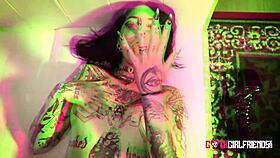 tattooed charmer aurora anarchy enjoys bdsm pleasure 😈