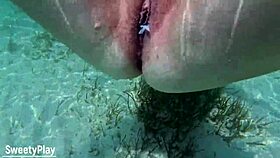 Multiple Creampie Underwater - Three Times Cum Inside