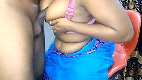 Office boss, pound my big tits harder now!