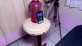 hey my buddy wanted camera tips i taught him we fucked hard got creampie from him n hubby good teacher huh full vid red sheer