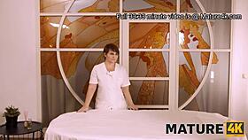 i needed relief after work, so this experienced masseuse fucked me good.