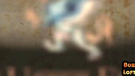 Bound redhead zapped.