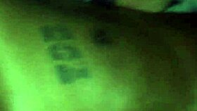 The bbw rides reverse cowgirl on a big black cock