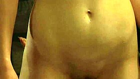 Busty big natural tits lesbian slave oiled and touched by madame