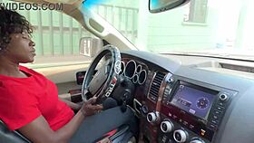 office quickie wasn't enough, now we're fucking hard in the car