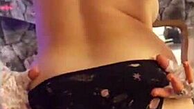 hotwife steffi april does a dirty pussy dance in lingerie