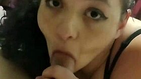 Talking To Her Boyfriend While Sucking Another Man's Cock!